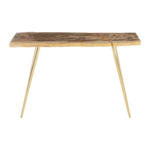 Load image into Gallery viewer, Dalia Petrified Wood Console Table in Natural
