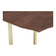 Load image into Gallery viewer, Isabelle 6 Seater Rectangular Walnut Dining Table in Gold
