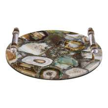 Load image into Gallery viewer, Eletta Agate Tray in Green
