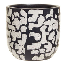 Load image into Gallery viewer, Lily Planter in Dark Blue And White
