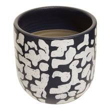 Load image into Gallery viewer, Lily Planter in Dark Blue And White
