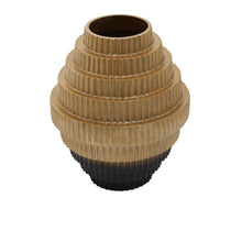 Load image into Gallery viewer, Amalia Vase in Gold And Black

