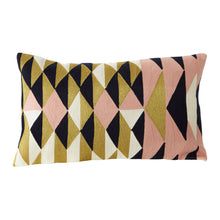 Load image into Gallery viewer, Gina Geometric Design Cushion in Pink
