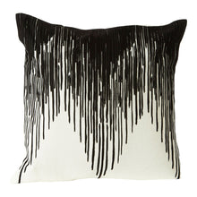 Load image into Gallery viewer, Gina Bark Effect Cushion in Black
