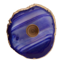 Load image into Gallery viewer, Megan Agate Candle Holder in Blue
