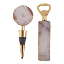 Load image into Gallery viewer, Megan Agate Opener &amp; Stopper Set in Natural
