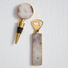Load image into Gallery viewer, Megan Agate Opener &amp; Stopper Set in Natural
