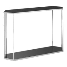 Load image into Gallery viewer, Haley Oblong Marble Console Table in Black
