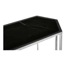 Load image into Gallery viewer, Haley Oblong Marble Console Table in Black
