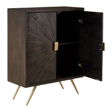 Load image into Gallery viewer, Winona Small Mango Wood Drinks Cabinet in Dark Brown
