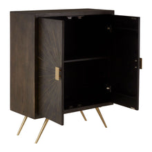 Load image into Gallery viewer, Winona Small Mango Wood Drinks Cabinet in Dark Brown
