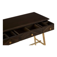 Load image into Gallery viewer, Winona Console Table in Antique Brass
