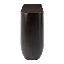 Load image into Gallery viewer, Heidi Oblong Bamboo Console Table in Dark Brown
