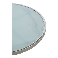 Load image into Gallery viewer, Tia Marble Side Table in Silver

