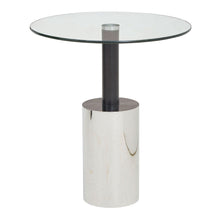 Load image into Gallery viewer, Tisa Round Side Table in Silver
