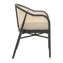 Load image into Gallery viewer, Ola Curved Cane Chair in Black
