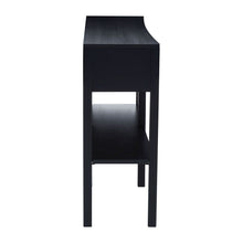 Load image into Gallery viewer, Ola Rectangular Cane Console Table in Black
