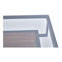 Load image into Gallery viewer, Lina Square Glass Coffee Table in Black
