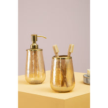 Load image into Gallery viewer, Cassidy Glass Toothbrush Holder in Gold
