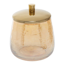 Load image into Gallery viewer, Cassidy Glass Storage Jar in Gold
