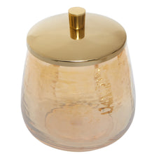 Load image into Gallery viewer, Cassidy Glass Storage Jar in Gold
