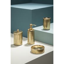 Load image into Gallery viewer, Lottie Linear Toothbrush Holder in Gold

