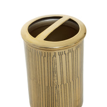 Load image into Gallery viewer, Lottie Linear Toothbrush Holder in Gold
