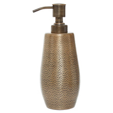 Load image into Gallery viewer, Lottie Patterned Soap Dispenser in Gold
