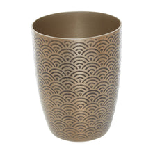 Load image into Gallery viewer, Lottie Patterned Bathroom Tumbler in Gold
