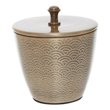 Load image into Gallery viewer, Lottie Patterned Storage Jar in Gold
