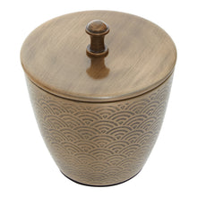 Load image into Gallery viewer, Lottie Patterned Storage Jar in Gold
