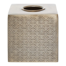 Load image into Gallery viewer, Lottie Patterned Tissue Box in Gold
