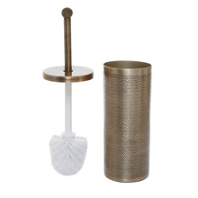 Load image into Gallery viewer, Lottie Patterned Toilet Brush in Gold
