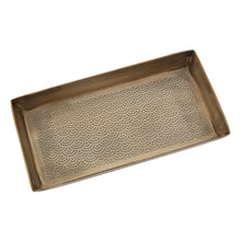 Load image into Gallery viewer, Lottie Patterned Tray in Gold
