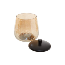 Load image into Gallery viewer, Cassidy Glass Storage Jar in Gold/Black
