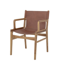 Load image into Gallery viewer, Ollie Leather Chair in Brown
