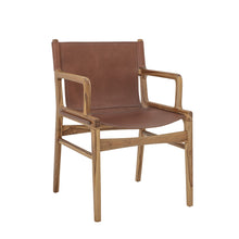 Load image into Gallery viewer, Ollie Leather Chair in Brown
