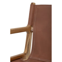 Load image into Gallery viewer, Ollie Leather Chair in Brown
