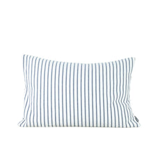 Load image into Gallery viewer, Hikari Striped Cushion in Blue &amp; White
