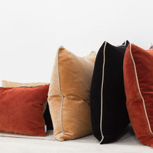Load image into Gallery viewer, Unari Velvet Cushion in Rust
