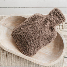 Load image into Gallery viewer, Luft Teddy Fleece Hot Water Bottle Cappuccino
