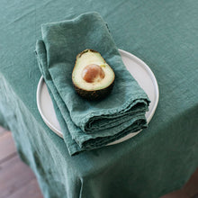Load image into Gallery viewer, Linen Set of 4 Napkins in Sea Green

