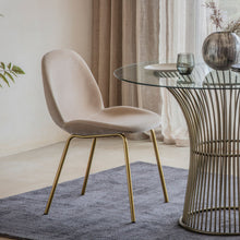 Load image into Gallery viewer, Abi Set of 2 Velvet Dining Chairs in Oatmeal
