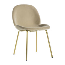 Load image into Gallery viewer, Abi Set of 2 Velvet Dining Chairs in Oatmeal
