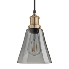 Load image into Gallery viewer, Industville Brooklyn 6 Inch Glass Pendant in Grey
