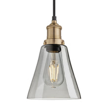 Load image into Gallery viewer, Industville Brooklyn 6 Inch Glass Pendant in Grey
