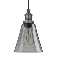 Load image into Gallery viewer, Industville Brooklyn 6 Inch Glass Pendant in Grey
