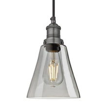 Load image into Gallery viewer, Industville Brooklyn 6 Inch Glass Pendant in Grey
