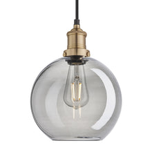 Load image into Gallery viewer, Industville Brooklyn 9 Inch Glass Globe Pendant in Grey
