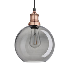 Load image into Gallery viewer, Industville Brooklyn 9 Inch Glass Globe Pendant in Grey

